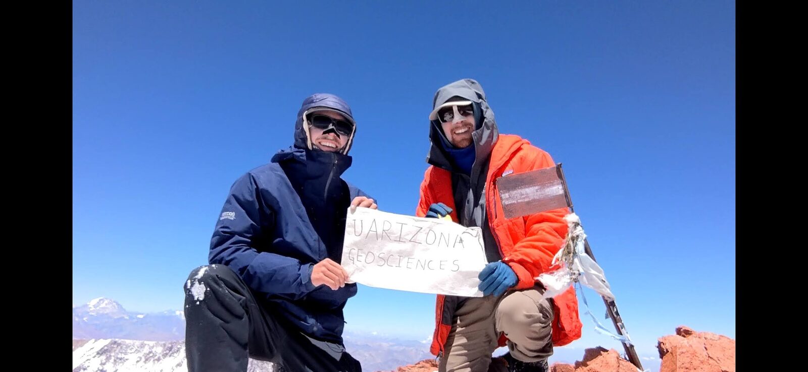 Caden and Chance on the summit of Cerro Mercedario