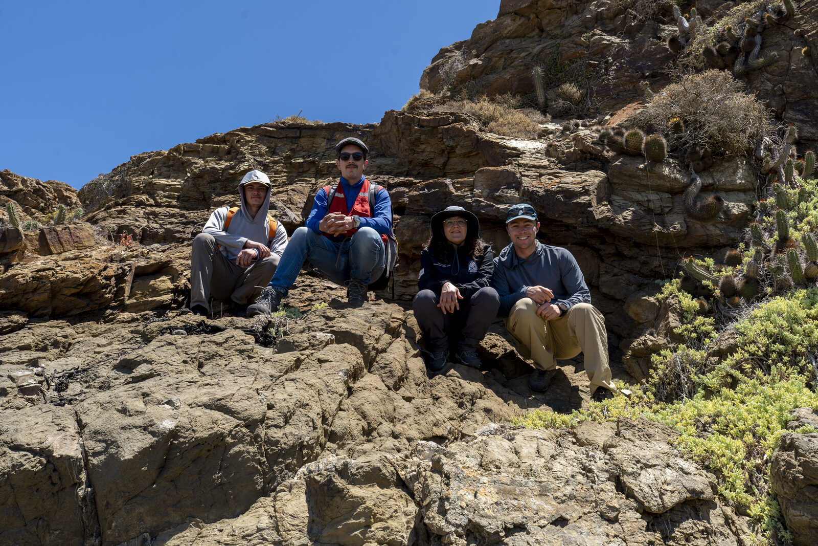 Parker and Chance with Chilean collaborators Ismael Murillo and María Rodríguez