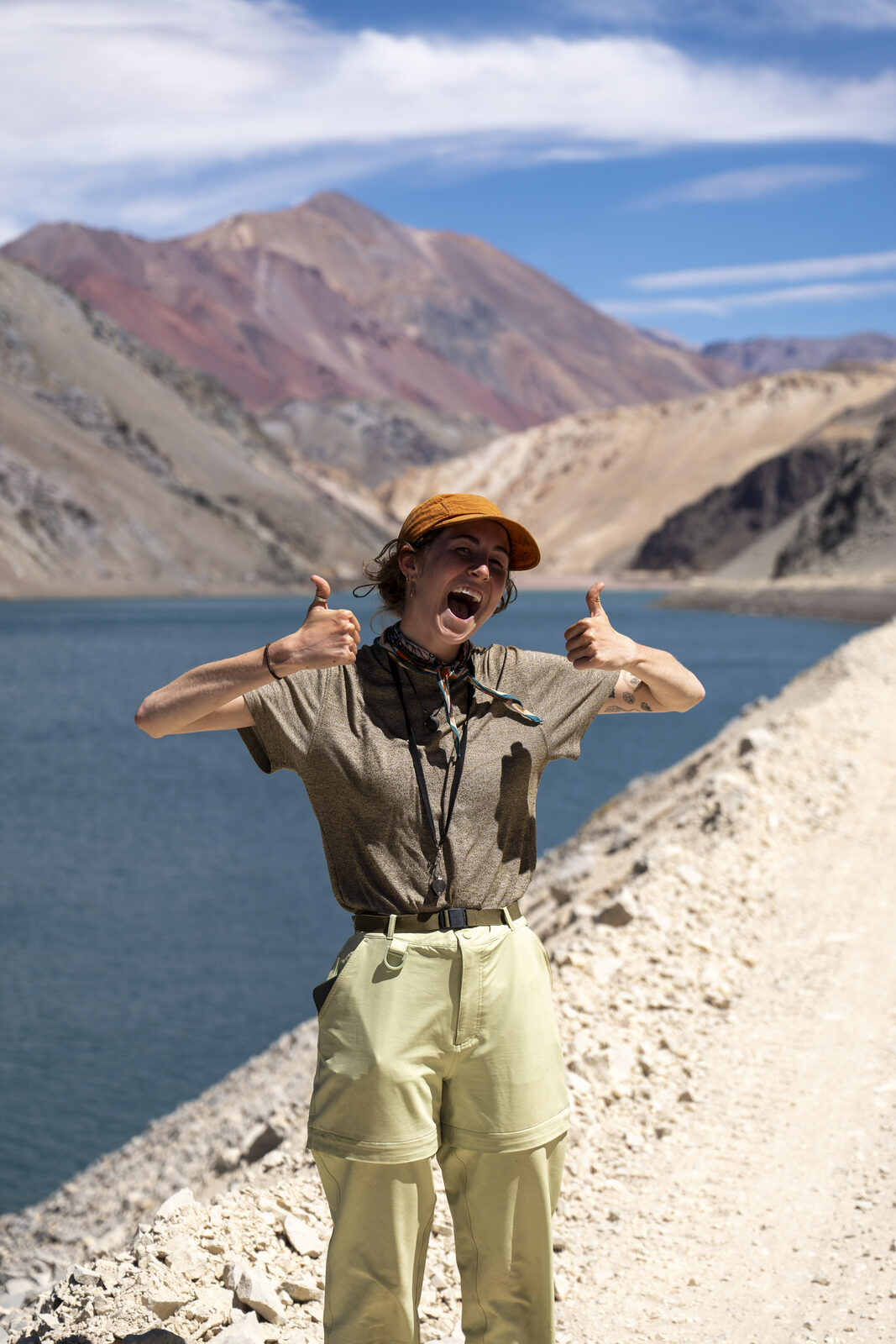 Tiana Hursh during fieldwork in Chile